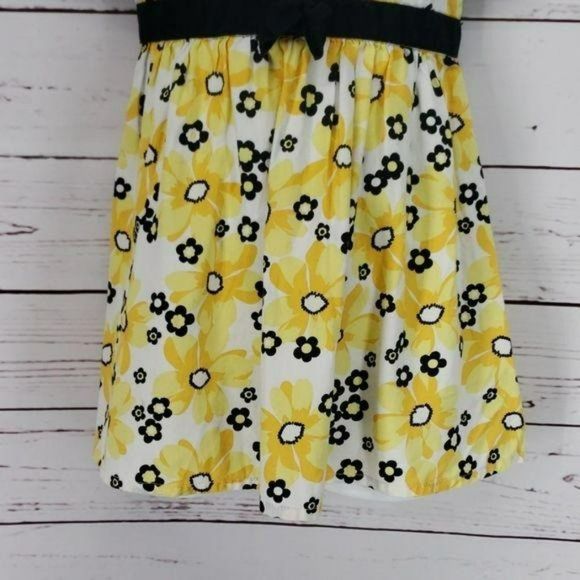 Koala Kids Girls Yellow and Black Floral print Dress Size 24 months - Picture 4 of 6